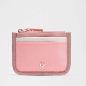 NWT LULULEMON True Identity Card Case Deco Pink/Lt. Ivory/Pink Haze✨